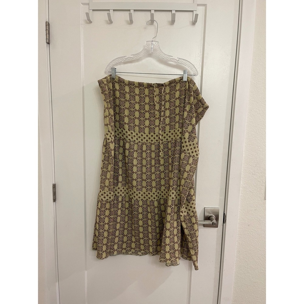 Vintage Route 66 Maxi Skirt Boho Summer Vacation Indie Cottagecore